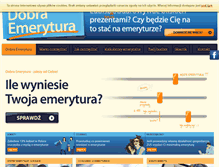 Tablet Screenshot of dobraemerytura.org